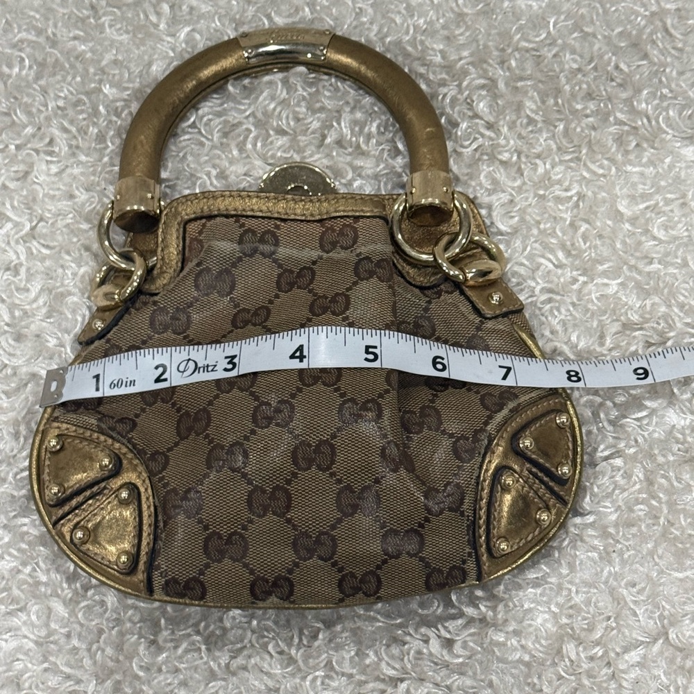 Gucci Indi Mini Brown and Gold Women's Handbag - Picture 9 of 14
